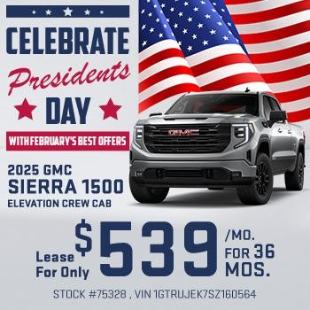 2025 GMC Sierra 1500 Elevation Crew Cab Lease For $539/Mo. For 36 Mos