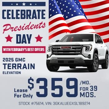 2025 GMC Terrain Elevation Lease For Only $379/Mo for 39 mos.