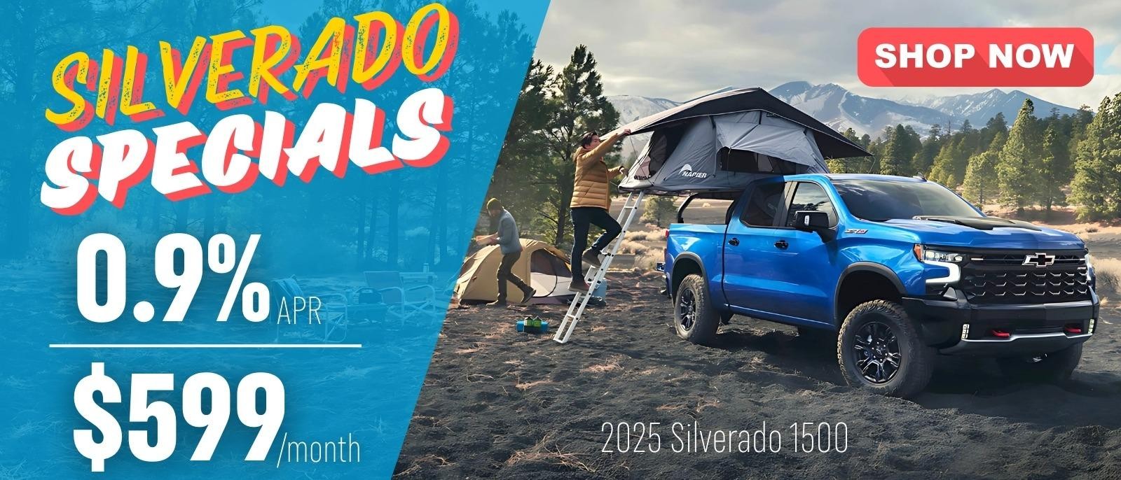 Silverado Specials 0.9% APR / $599/month