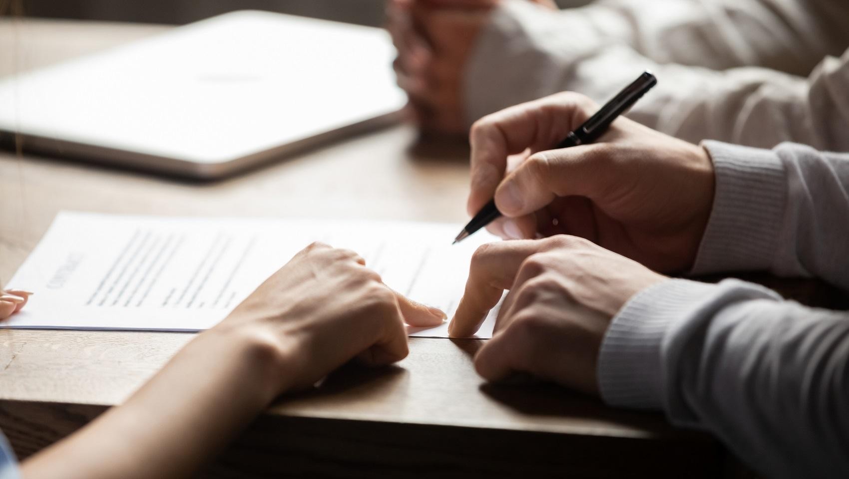 Financing paperwork