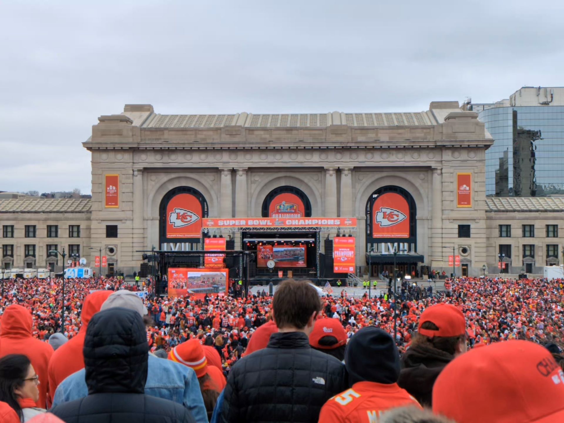 The 2023 Chiefs Rally at Union Station.