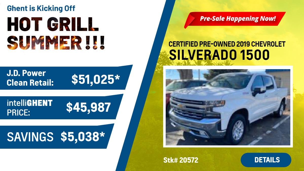 Stk# 20572
Certified Pre-Owned
J.D. Power Clean Retail: $51,025*
intelliGHENT Price: $45,987
Saving $5,038