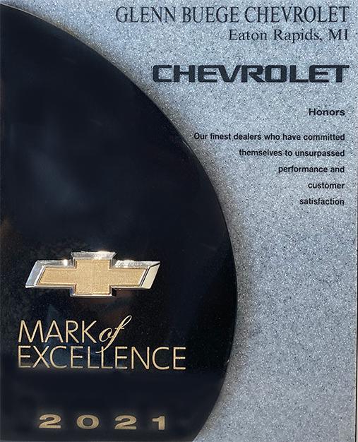 Glenn Buege Chevrolet is a EATON RAPIDS Chevrolet dealer and a new car