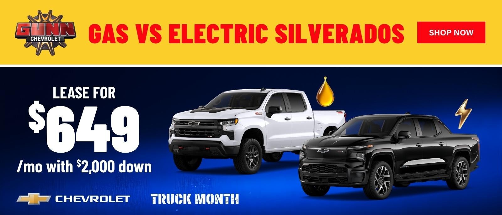 Gunn Chevrolet Silverado lease offers