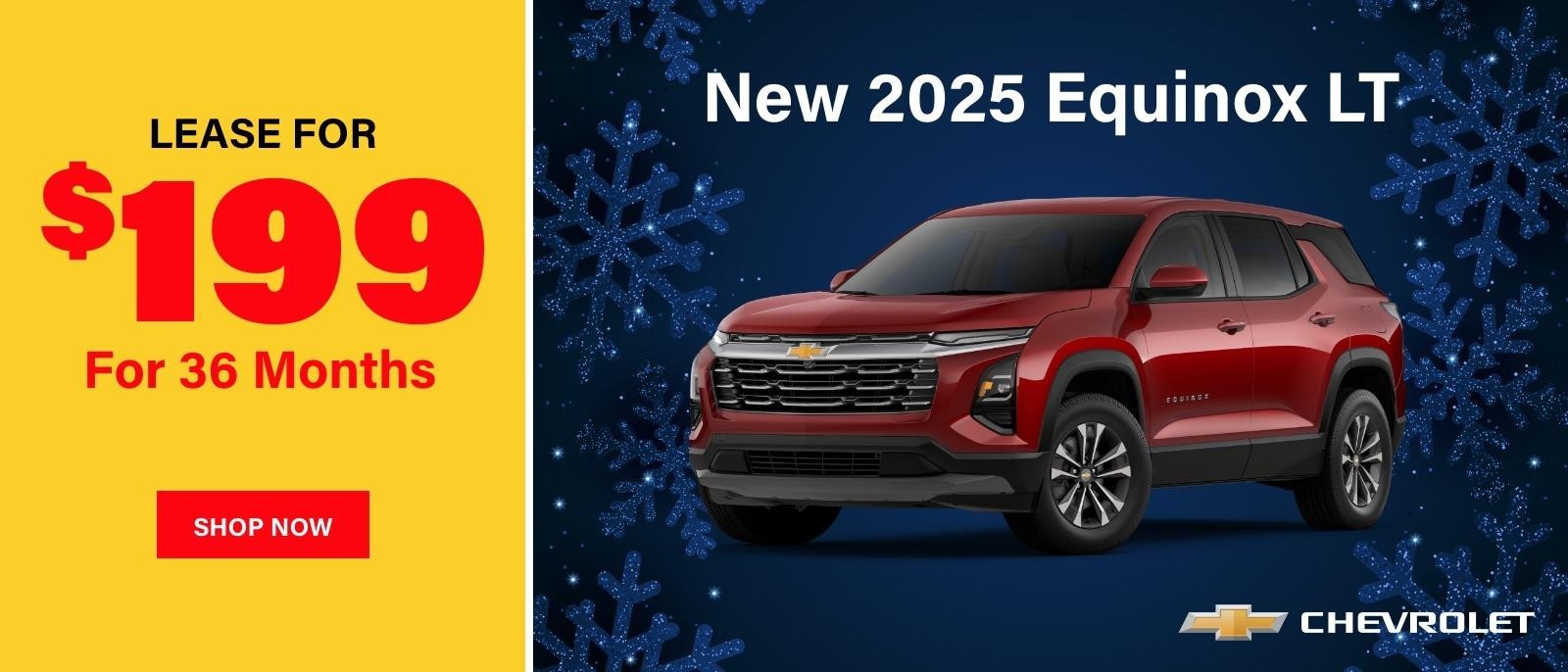 Gunn Chevrolet 2025 Equinox January lease offer