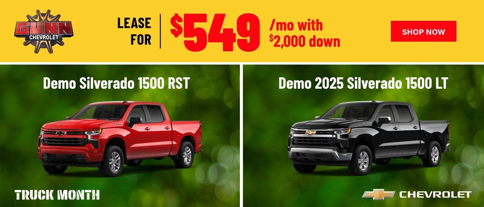 Gunn Chevrolet Silverado 1500 lease offers