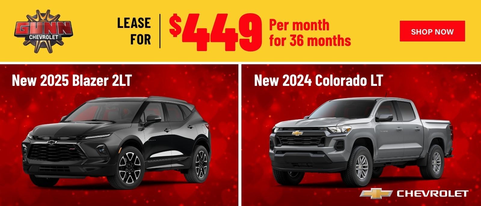 Gunn Chevrolet Blazer and Colorado February sales offer