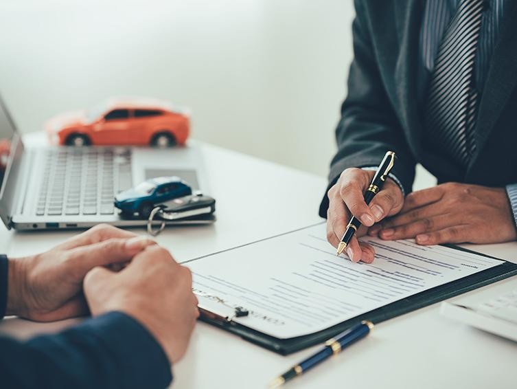 Shaking Hand Making Car Deal