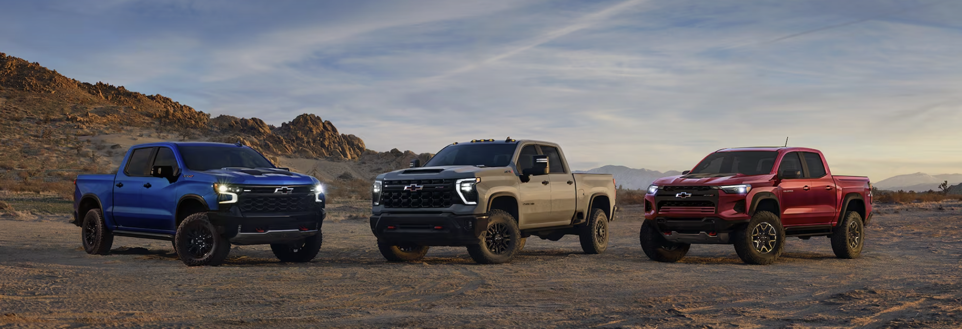  Three ford trucks