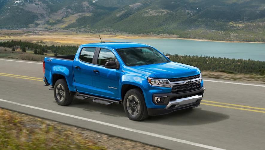 2022 Chevrolet Colorado Small Truck Side View Wide Angle