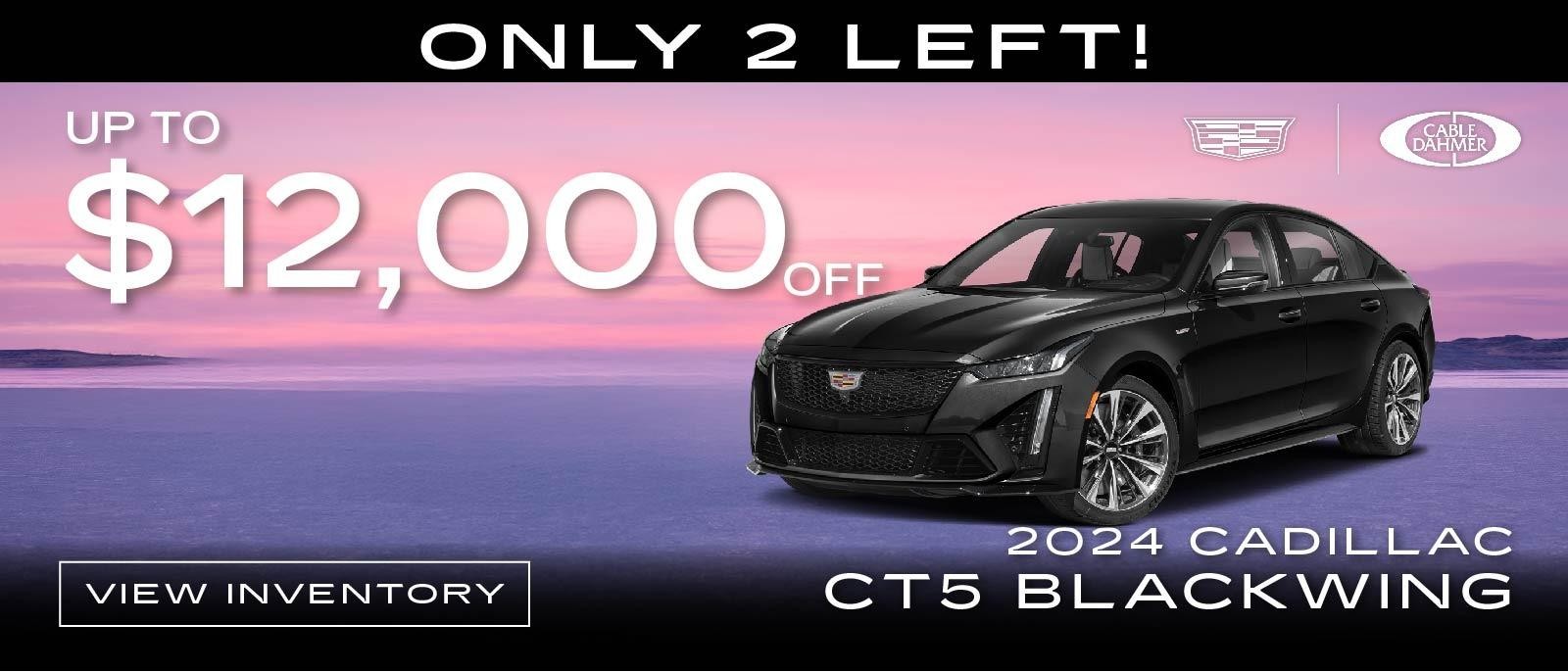 2024 Cadillac CT5 Blackwing
Over $12,000 off !