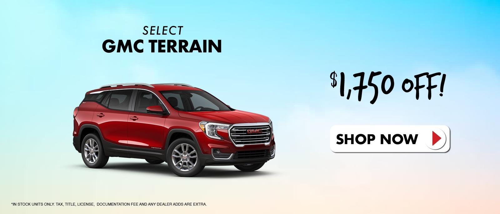 GMC Terrain $1,750 Off!