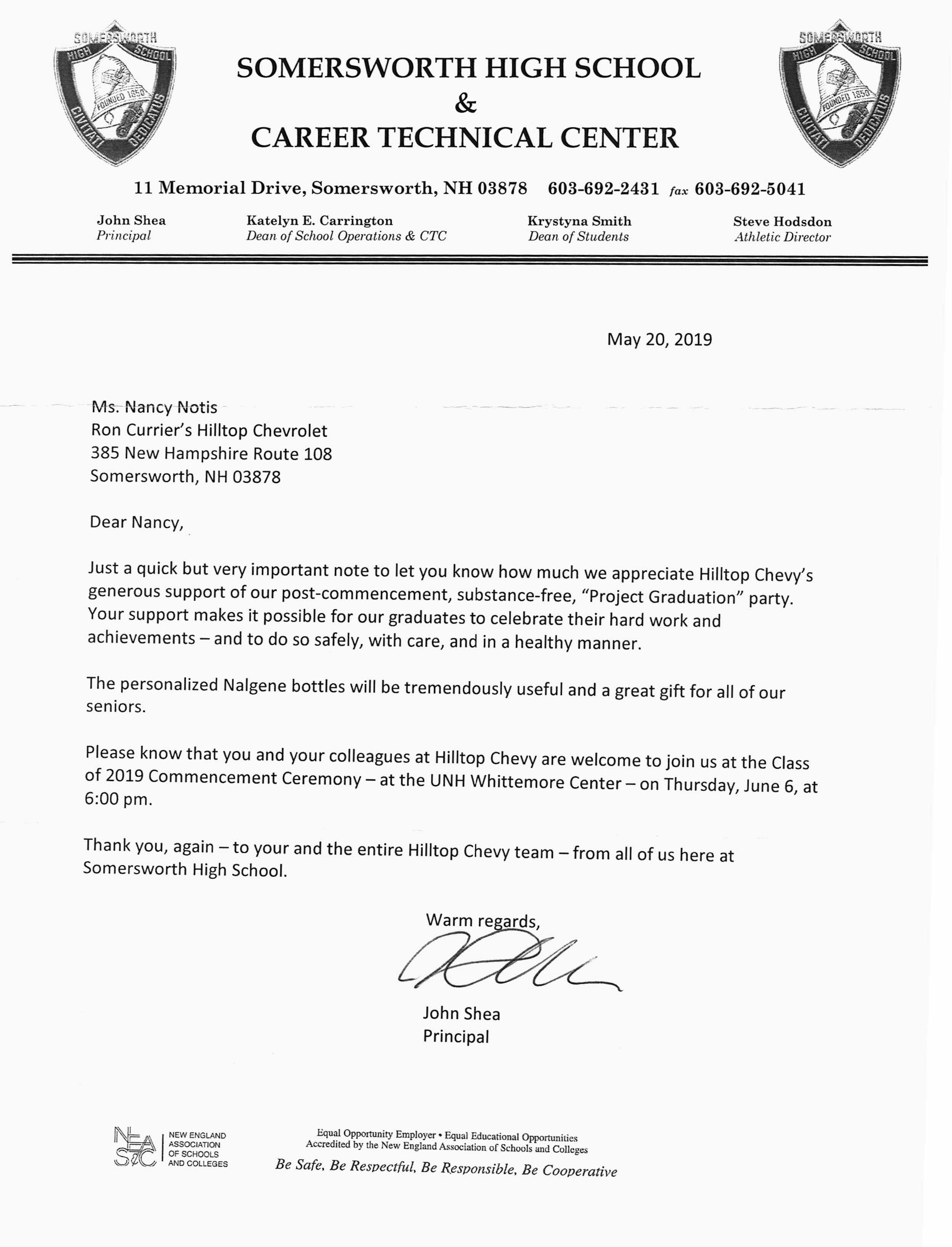 Ron Currier's Hilltop Chevrolet is a SOMERSWORTH Chevrolet dealer and a