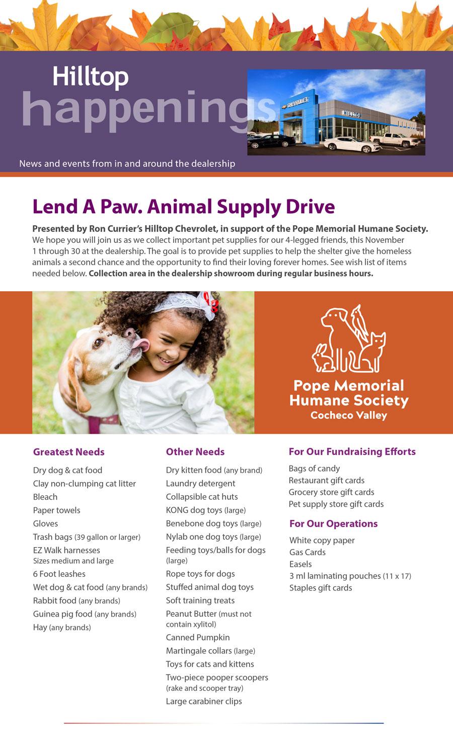 Ron Currier's Hilltop Chevrolet is a SOMERSWORTH Chevrolet dealer and a