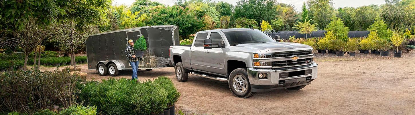 2019 Chevy Silverado 3500 Parked in A Garden