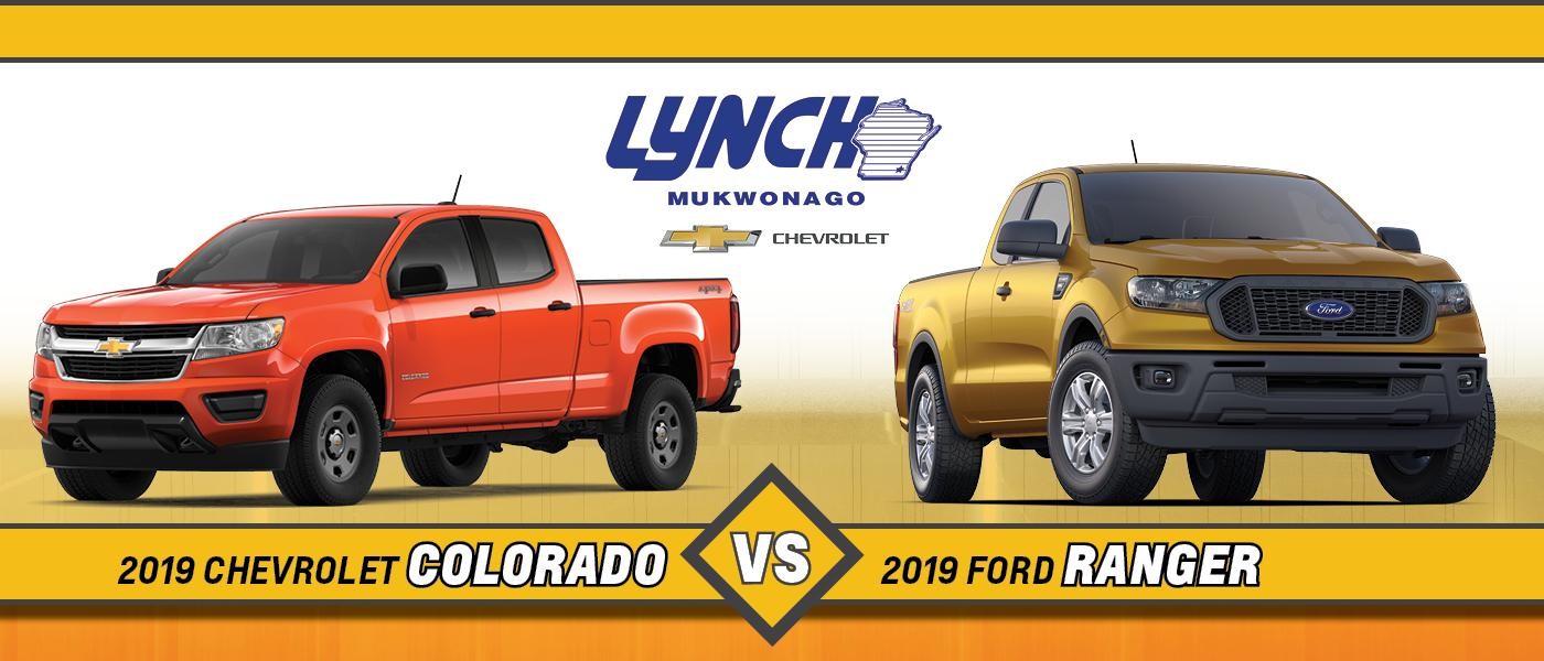 2019 Ford Ranger vs. 2019 Chevy Colorado in Mukwonago, WI