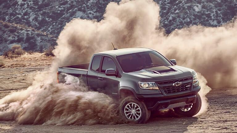 2019 Green Chevy Colorado Kicking Up Dust Off-Road 2019 Green Chevy Colorado Kicking Up Dust Off-Road