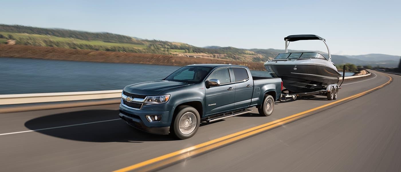 2019 Chevy Colorado Towing a Boat