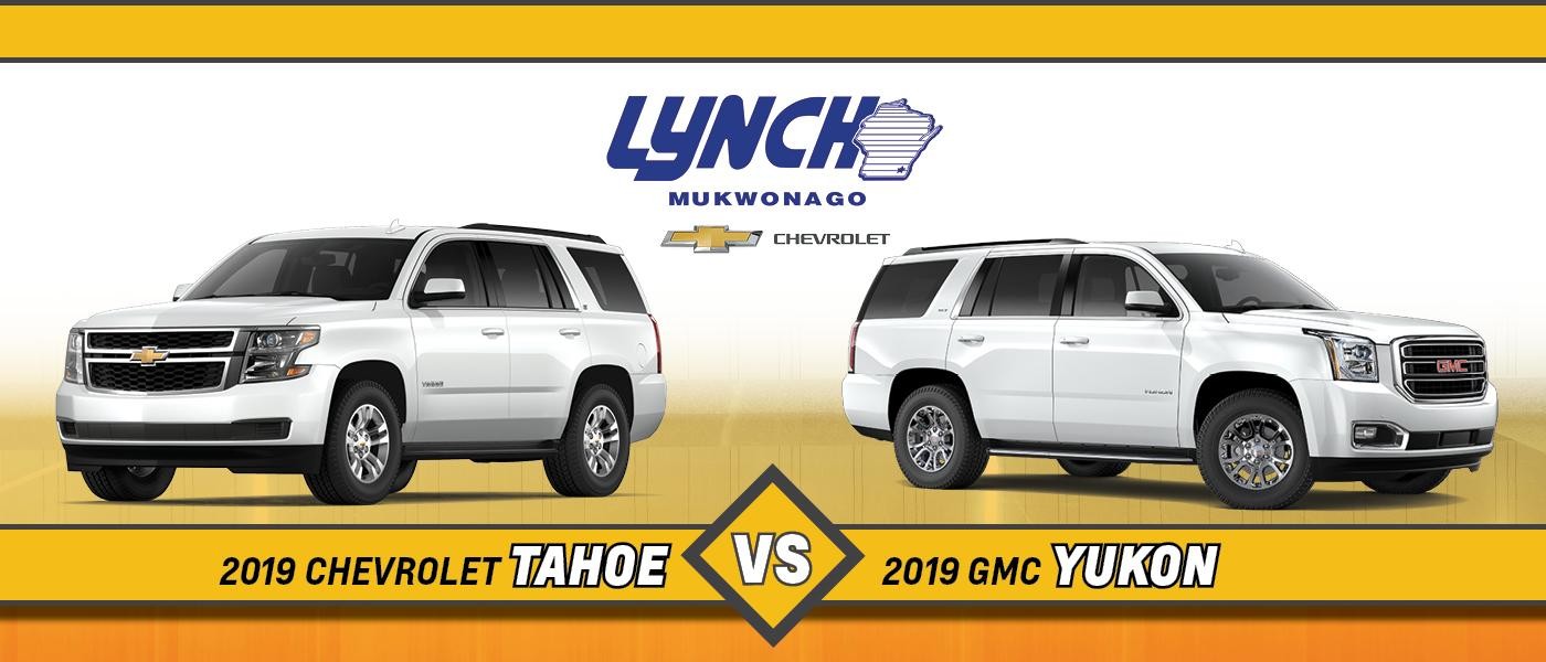 2019 Chevy Tahoe vs. 2019 GMC Yukon in Mukwonago, WI