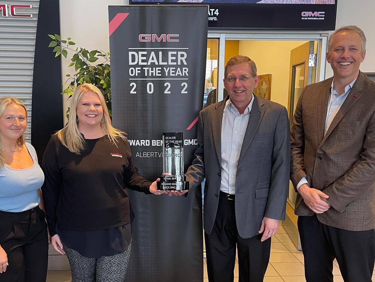 From left to right: Joshua Weimer (Buick GMC Southeast Zone Manager), Wayne Bentley (Owner/Dealer, Howard Bentley Buick GMC), and Dan Drews (Buick GMC Regional Directory- Atlanta Metropolitan Area)