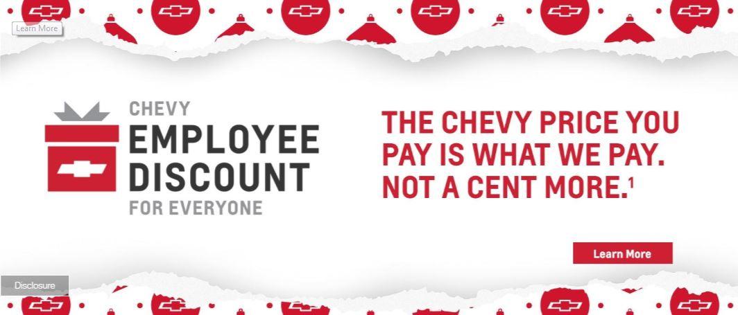 2019 Chevy Employee Discount 