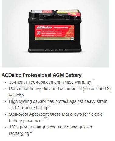 ACDelco AGM Battery