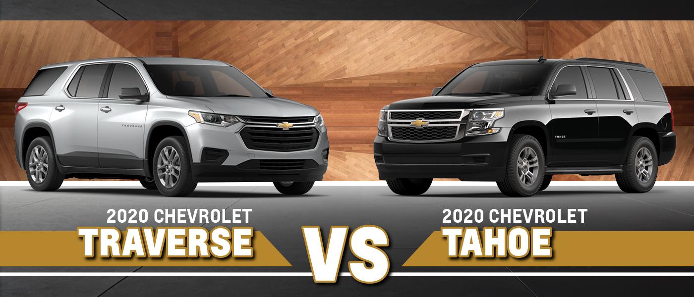 2020 Chevrolet Traverse vs. Tahoe Chevy Comparison