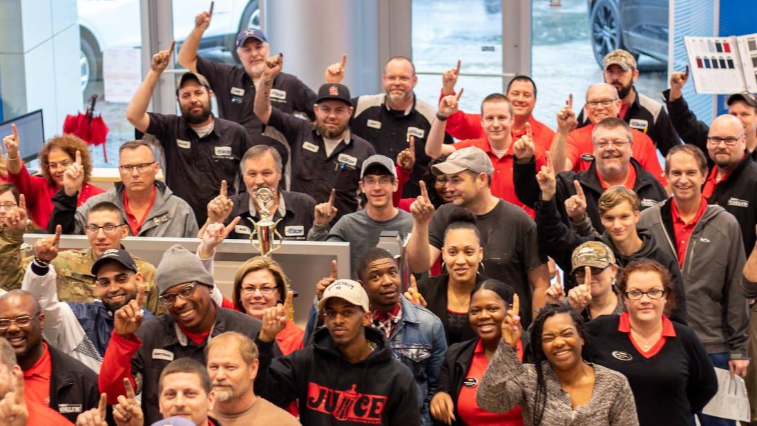 Smiles for United Way at James Corlew Automotive