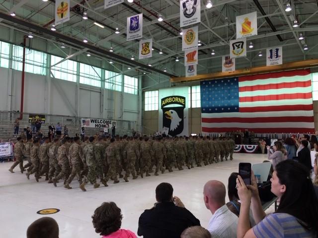 Marching at Fort Campbell