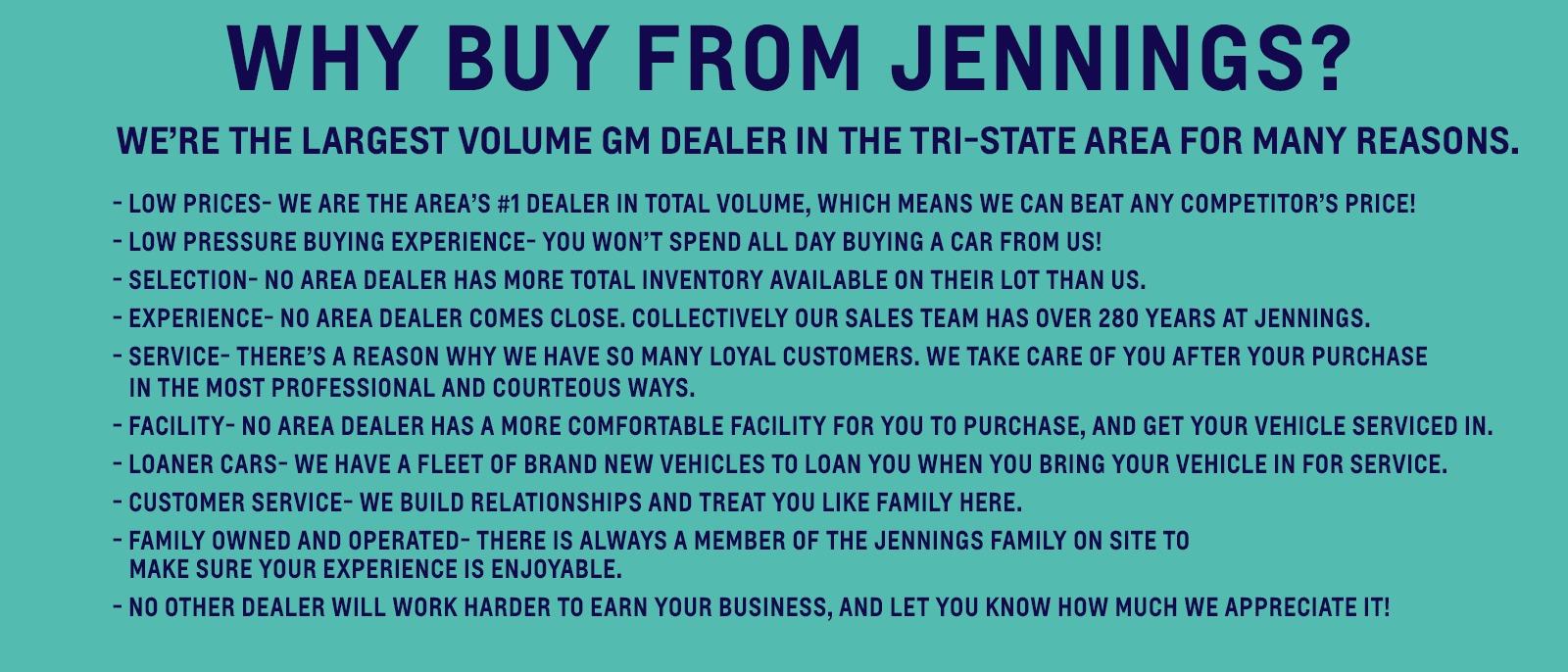 Jennings Chevrolet Buick GMC New & Used Car Dealer in CHAMBERSBURG