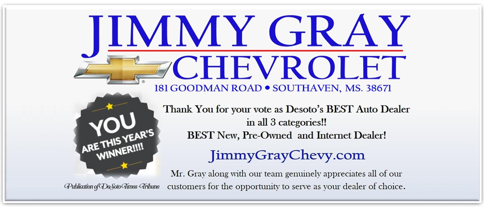 Chevrolet Dealer Southaven Ms Jimmy Gray New Used Car Dealership Serving Memphis Bartlett Collierville Tn Olive Branch