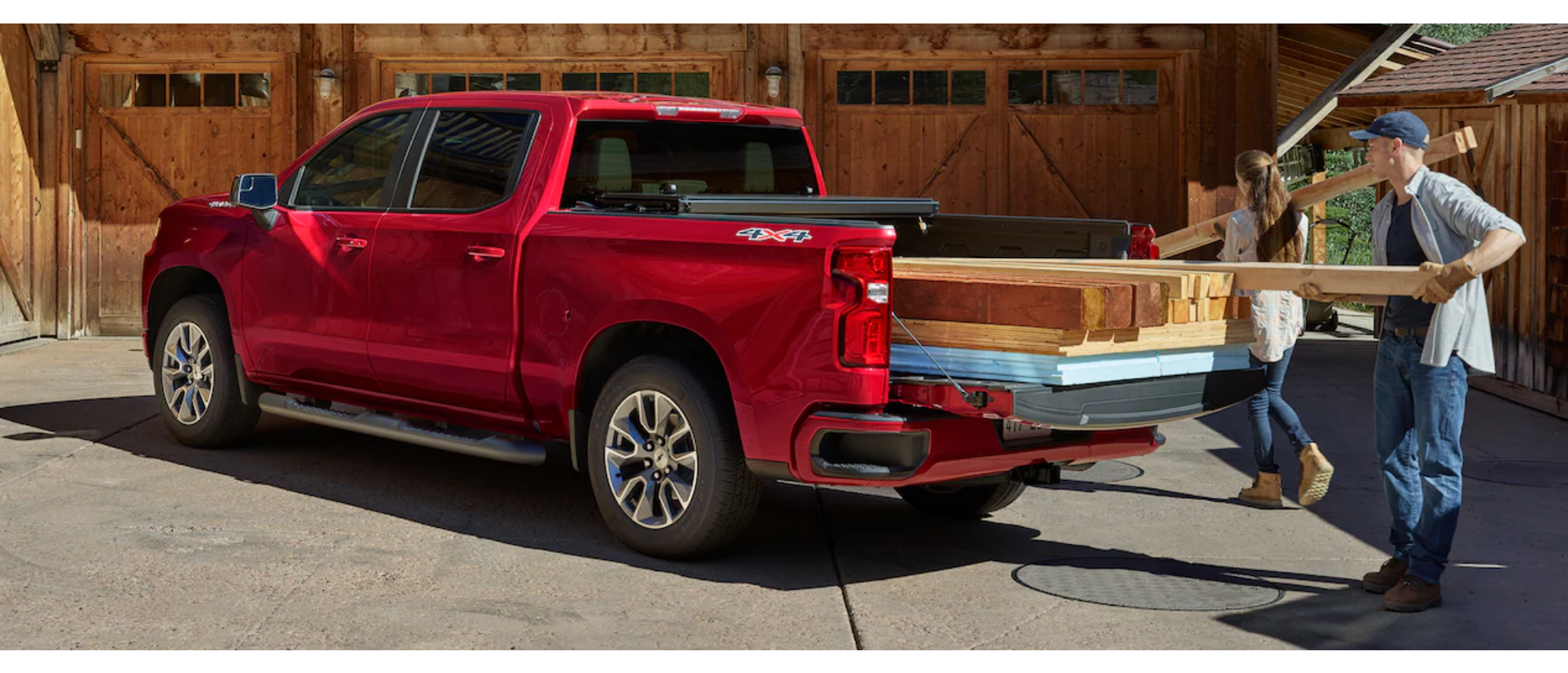 2021 Chevy Silverado Durabed being loaded