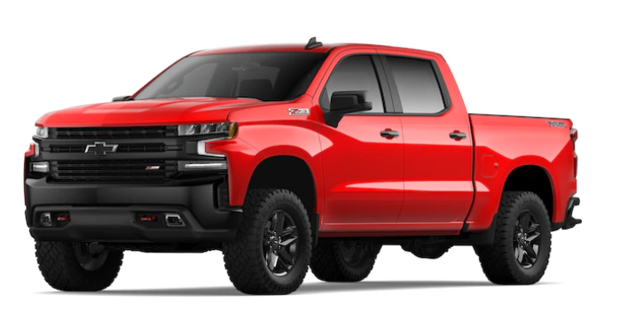 Red Chevrolet Silverado 2021