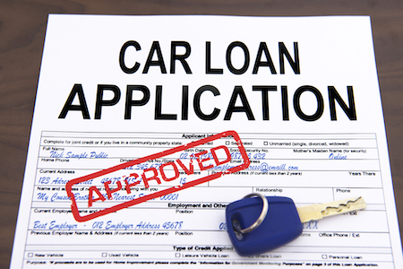 picture of auto financing application