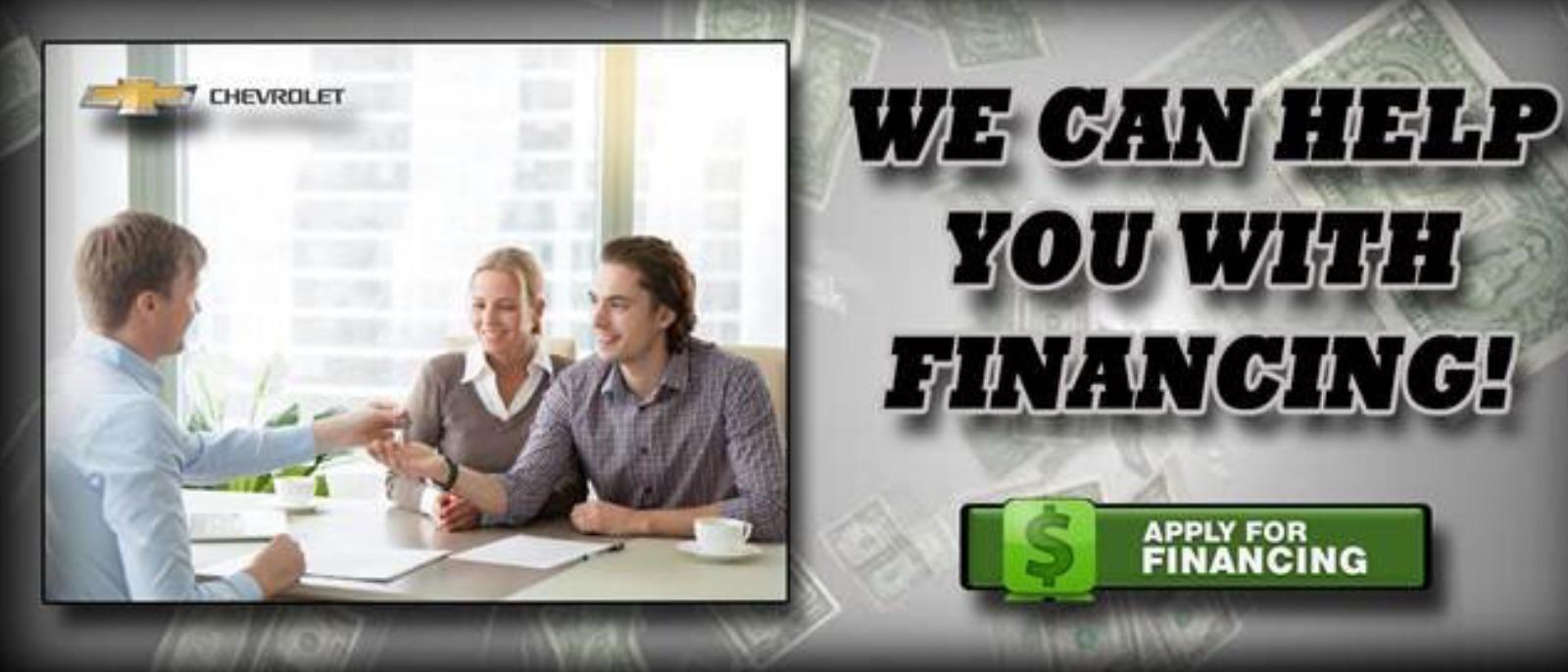 We can Help you with Financing  