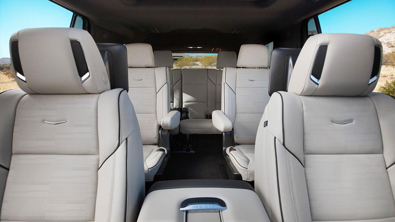 Interior of the all new 2021 Cadillac Escalade at John Elway