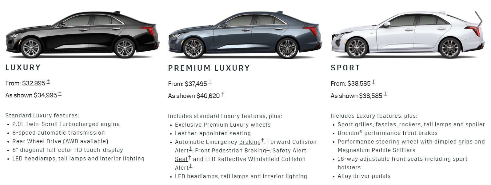 2020 Cadillac CT4 Details at John Elway in Lone Tree. CO