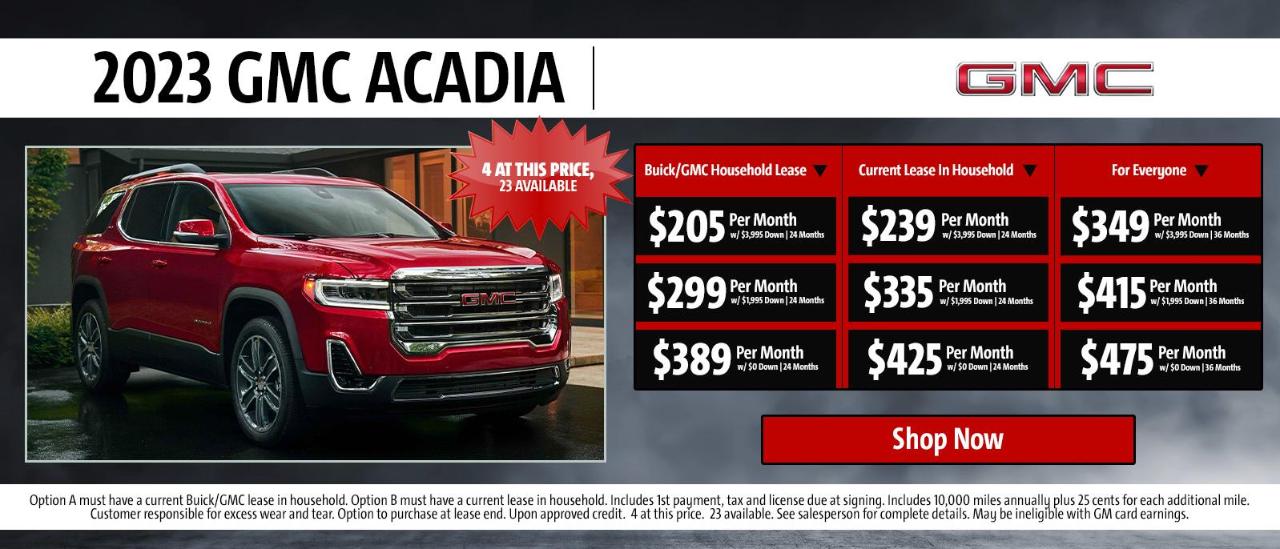 New GMC Incentives New Buick Specials near Avon Lake, OH