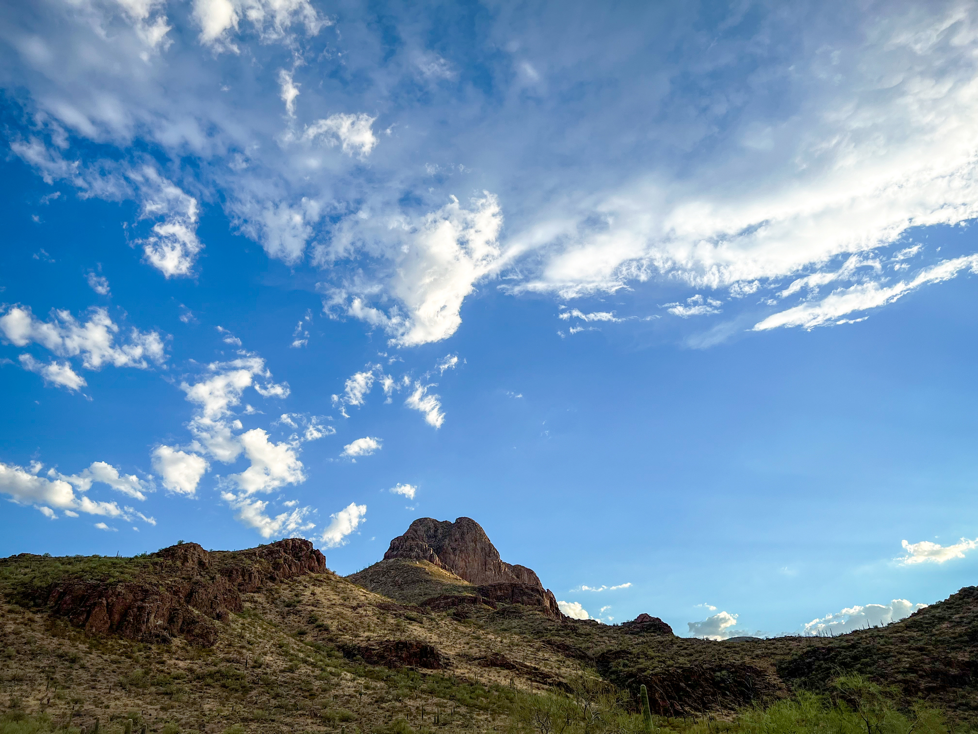 Sky mountainous background