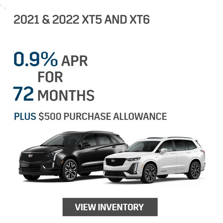 Cappellino Cadillac 0.9% For 72 Months on 2021 & 2022 XT5 AND XT6 in Williamsville, NY