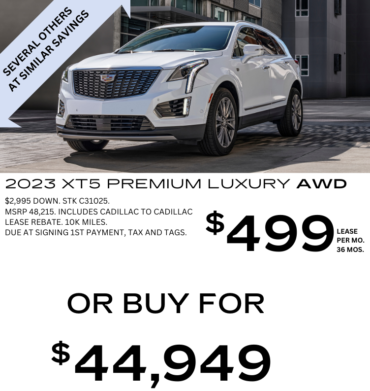 Cadillac Lease Specials at King O'Rourke Cadillac