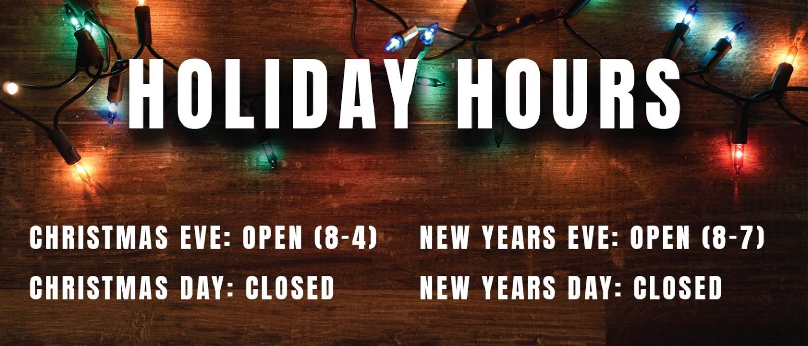 Holiday Hours