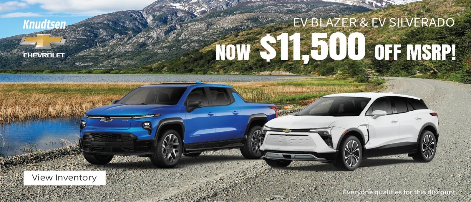 EV blazer and EV Silverado