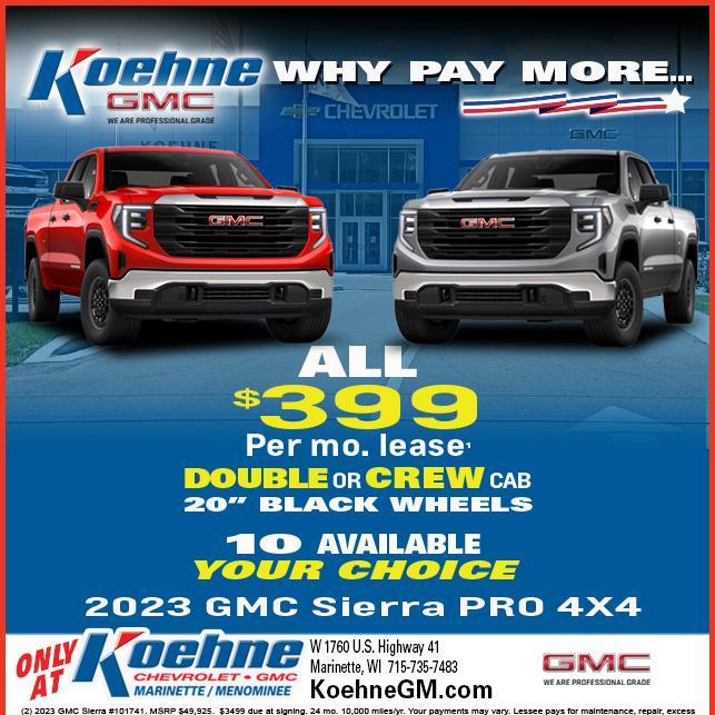 Koehne Chevrolet GMC is a Chevrolet, GMC dealer and a new car