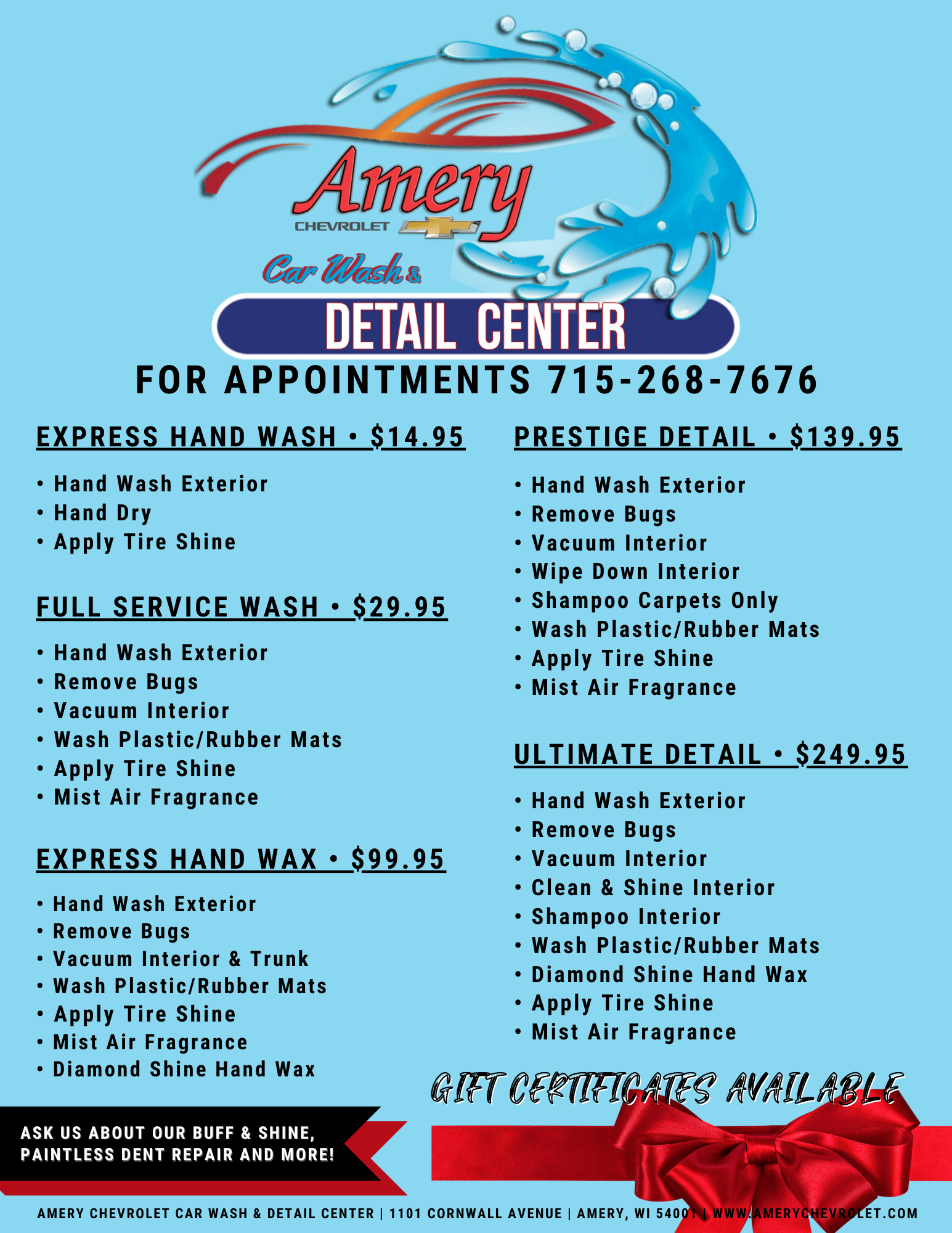 Amery Chevrolet is a AMERY Chevrolet dealer and a new car and used car