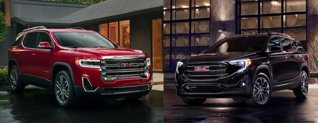 Gmc Acadia Vs Gmc Terrain Which Gmc Suv Is Right For You