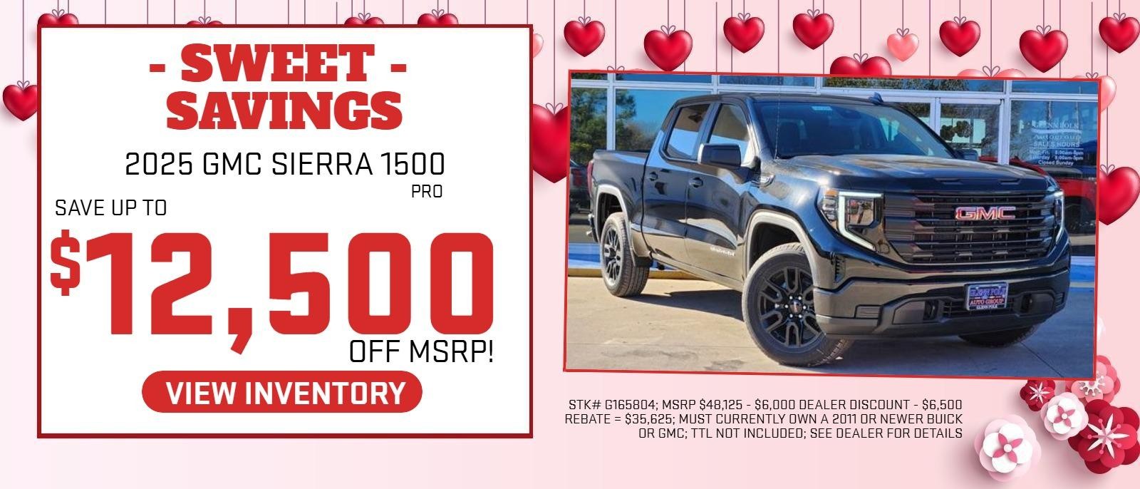 NEW 2025 GMC SIERRA 1500 PRO - UP TO $12,500 OFF MSRP