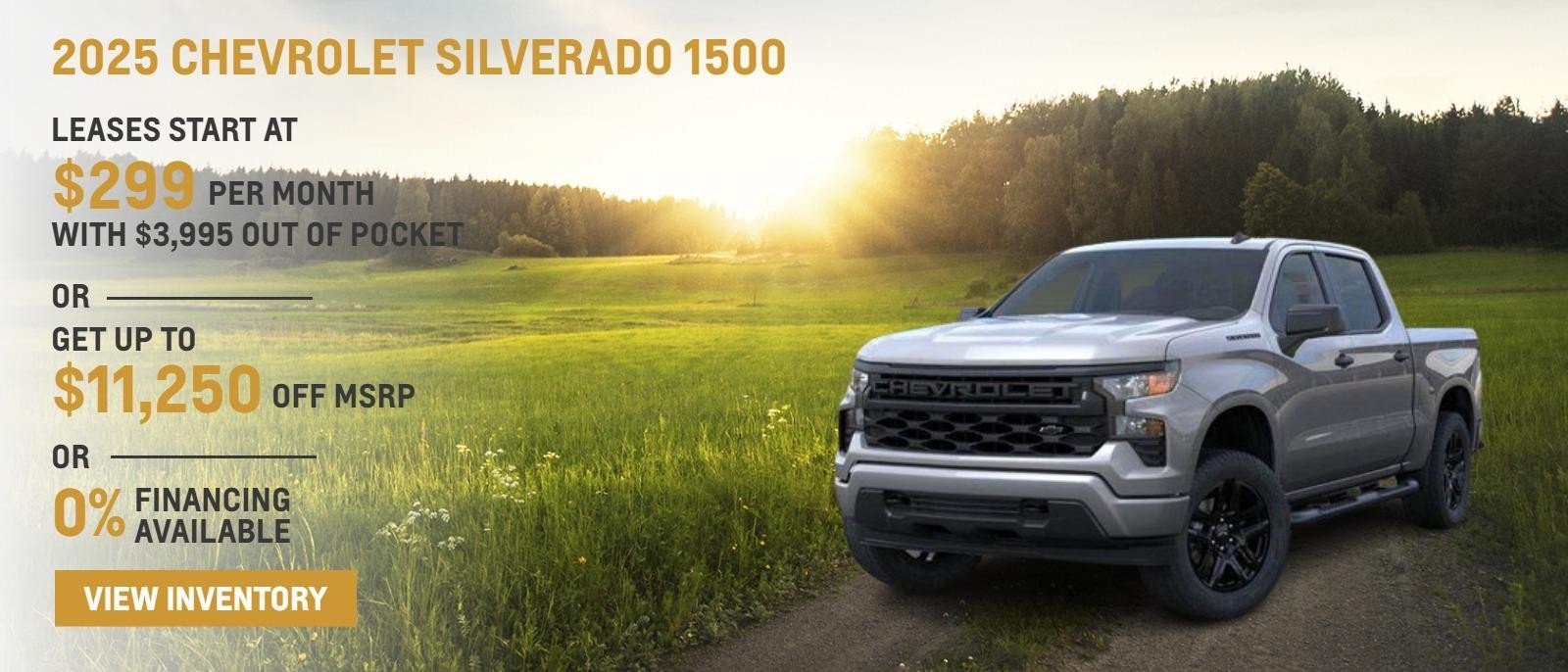 Leasses Start at $299 per month with $3995 out of pocket 
Get up to $11250 off 
0% Financing Available