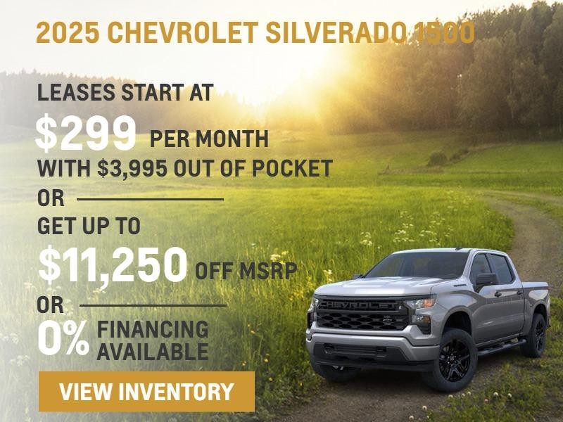 Leasses Start at $299 per month with $3995 out of pocket
Get up to $11250 off
0% Financing Available