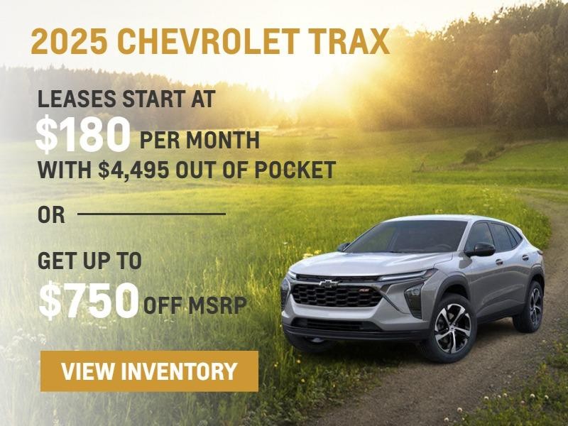 2025 Chevrolet Trax
Leasses Start at $180 per month with $4495 out of pocket *** Get up to $750 off *